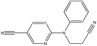 6-[(2-cyanoethyl)(phenyl)amino]nicotinonitrile Structure