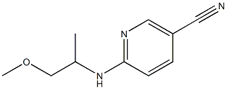 6-[(2-methoxy-1-methylethyl)amino]nicotinonitrile 구조식 이미지