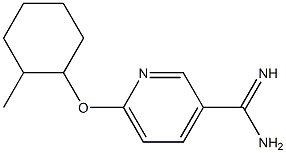 6-[(2-methylcyclohexyl)oxy]pyridine-3-carboximidamide 구조식 이미지
