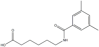6-[(3,5-dimethylbenzoyl)amino]hexanoic acid Structure