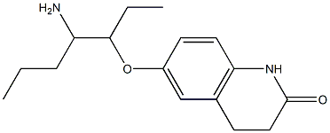6-[(4-aminoheptan-3-yl)oxy]-1,2,3,4-tetrahydroquinolin-2-one 구조식 이미지