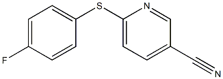 6-[(4-fluorophenyl)sulfanyl]pyridine-3-carbonitrile Structure