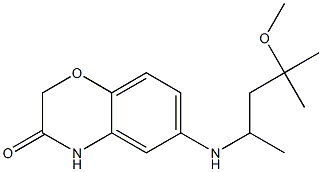 6-[(4-methoxy-4-methylpentan-2-yl)amino]-3,4-dihydro-2H-1,4-benzoxazin-3-one 구조식 이미지