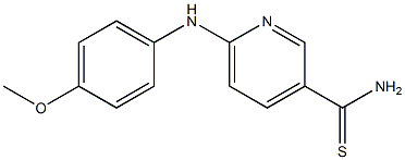 6-[(4-methoxyphenyl)amino]pyridine-3-carbothioamide Structure