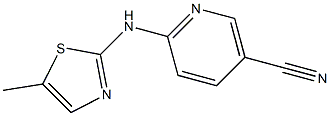 6-[(5-methyl-1,3-thiazol-2-yl)amino]nicotinonitrile Structure