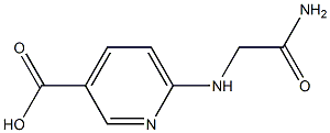 6-[(carbamoylmethyl)amino]pyridine-3-carboxylic acid 구조식 이미지