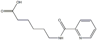 6-[(pyridin-2-ylcarbonyl)amino]hexanoic acid 구조식 이미지