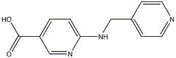 6-[(pyridin-4-ylmethyl)amino]pyridine-3-carboxylic acid Structure