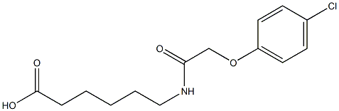 6-[2-(4-chlorophenoxy)acetamido]hexanoic acid 구조식 이미지