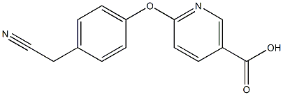 6-[4-(cyanomethyl)phenoxy]nicotinic acid 구조식 이미지
