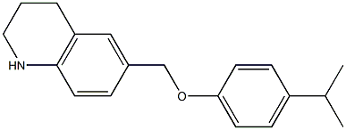 6-[4-(propan-2-yl)phenoxymethyl]-1,2,3,4-tetrahydroquinoline Structure