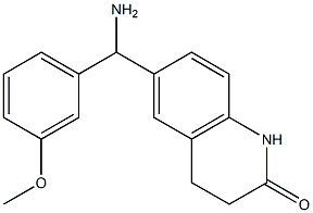 6-[amino(3-methoxyphenyl)methyl]-1,2,3,4-tetrahydroquinolin-2-one 구조식 이미지