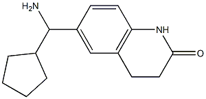 6-[amino(cyclopentyl)methyl]-1,2,3,4-tetrahydroquinolin-2-one 구조식 이미지