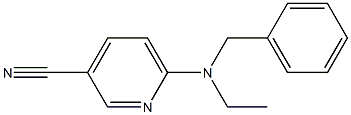 6-[benzyl(ethyl)amino]pyridine-3-carbonitrile 구조식 이미지