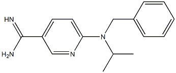 6-[benzyl(isopropyl)amino]pyridine-3-carboximidamide Structure