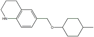 6-{[(4-methylcyclohexyl)oxy]methyl}-1,2,3,4-tetrahydroquinoline 구조식 이미지