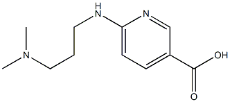 6-{[3-(dimethylamino)propyl]amino}pyridine-3-carboxylic acid Structure