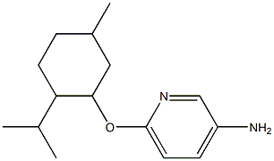 6-{[5-methyl-2-(propan-2-yl)cyclohexyl]oxy}pyridin-3-amine Structure