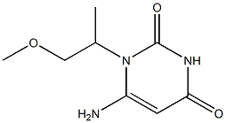 6-amino-1-(1-methoxypropan-2-yl)-1,2,3,4-tetrahydropyrimidine-2,4-dione Structure
