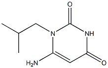 6-amino-1-(2-methylpropyl)-1,2,3,4-tetrahydropyrimidine-2,4-dione 구조식 이미지