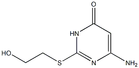 6-amino-2-[(2-hydroxyethyl)sulfanyl]-3,4-dihydropyrimidin-4-one Structure