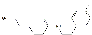 6-amino-N-[2-(4-fluorophenyl)ethyl]hexanamide 구조식 이미지