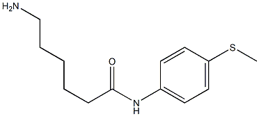 6-amino-N-[4-(methylthio)phenyl]hexanamide Structure