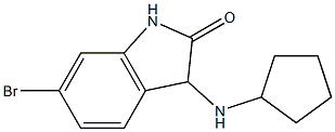 6-bromo-3-(cyclopentylamino)-2,3-dihydro-1H-indol-2-one 구조식 이미지