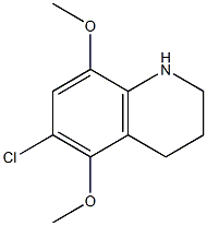 6-chloro-5,8-dimethoxy-1,2,3,4-tetrahydroquinoline 구조식 이미지