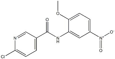 6-chloro-N-(2-methoxy-5-nitrophenyl)pyridine-3-carboxamide Structure