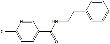 6-chloro-N-(2-phenylethyl)pyridine-3-carboxamide Structure