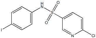 6-chloro-N-(4-iodophenyl)pyridine-3-sulfonamide Structure