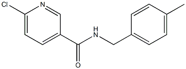 6-chloro-N-[(4-methylphenyl)methyl]pyridine-3-carboxamide Structure