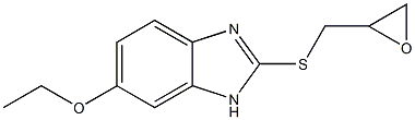 6-ethoxy-2-[(oxiran-2-ylmethyl)sulfanyl]-1H-1,3-benzodiazole 구조식 이미지