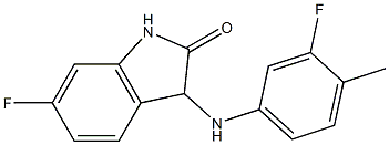 6-fluoro-3-[(3-fluoro-4-methylphenyl)amino]-2,3-dihydro-1H-indol-2-one Structure