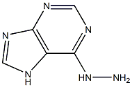 6-hydrazino-7H-purine Structure