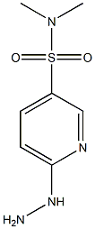6-hydrazinyl-N,N-dimethylpyridine-3-sulfonamide 구조식 이미지