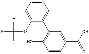 6-hydroxy-2'-(trifluoromethoxy)-1,1'-biphenyl-3-carboxylic acid 구조식 이미지