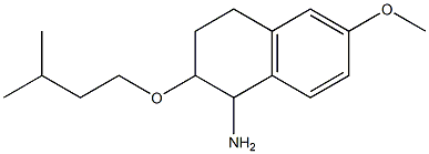 6-methoxy-2-(3-methylbutoxy)-1,2,3,4-tetrahydronaphthalen-1-amine Structure