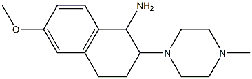 6-methoxy-2-(4-methylpiperazin-1-yl)-1,2,3,4-tetrahydronaphthalen-1-amine Structure