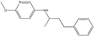 6-methoxy-N-(4-phenylbutan-2-yl)pyridin-3-amine 구조식 이미지