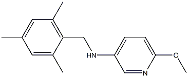 6-methoxy-N-[(2,4,6-trimethylphenyl)methyl]pyridin-3-amine Structure