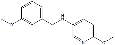 6-methoxy-N-[(3-methoxyphenyl)methyl]pyridin-3-amine Structure