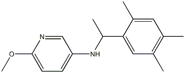 6-methoxy-N-[1-(2,4,5-trimethylphenyl)ethyl]pyridin-3-amine 구조식 이미지
