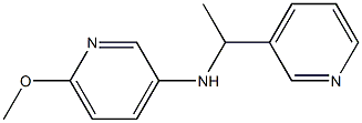 6-methoxy-N-[1-(pyridin-3-yl)ethyl]pyridin-3-amine 구조식 이미지