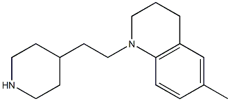 6-methyl-1-[2-(piperidin-4-yl)ethyl]-1,2,3,4-tetrahydroquinoline Structure