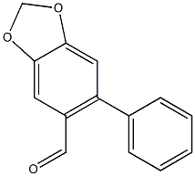 6-phenyl-1,3-benzodioxole-5-carbaldehyde 구조식 이미지