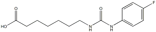 7-({[(4-fluorophenyl)amino]carbonyl}amino)heptanoic acid Structure