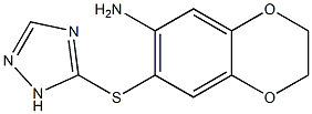 7-(1H-1,2,4-triazol-5-ylsulfanyl)-2,3-dihydro-1,4-benzodioxin-6-amine Structure