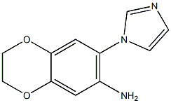 7-(1H-imidazol-1-yl)-2,3-dihydro-1,4-benzodioxin-6-amine 구조식 이미지